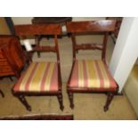 A set of seven Regency style mahogany chairs