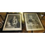 A collection of three 18th Century mezzotints, Gibbons, Homan,