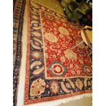 A fine Indian Agra rug,