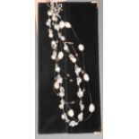 Three freshwater pearl necklaces