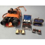 A collection of opera glasses and binoculars