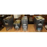 A collection of four aeroplane heated beverage dispensors, British Airways,