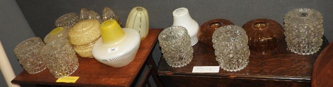 A collection of various lamp shades