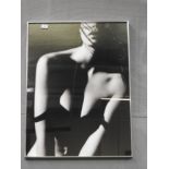 A Bruno Bisang photographic print of a female nude, framed,