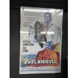 An Evil Kneivel framed poster