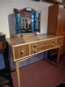 A 'Vesper Furniture' 1960's walnut dressing table,