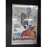 An 'Evel Kneivel' framed original poster