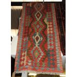 An anatolian kilim runner,