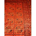 A large Afghan design carpet,