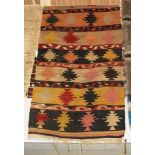 An anatolian kilim runner,