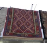 An anatolian kilim rug,