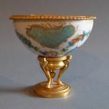 A Continental porcelain and gilt metal p