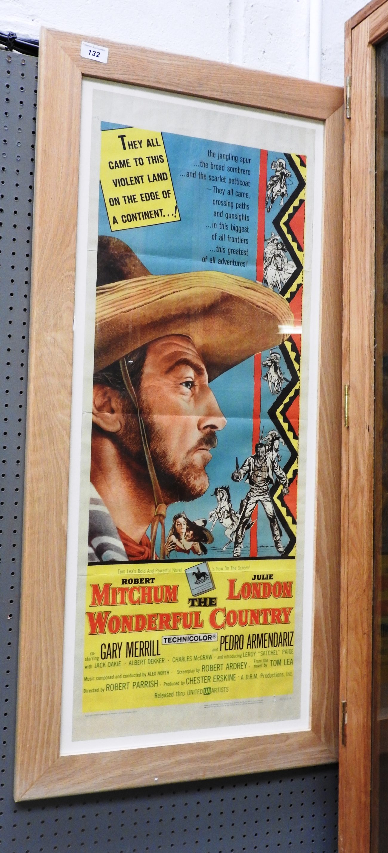 'Wonderful Country' framed movie poster