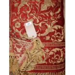 A Belgian tapestry the floral design on