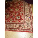 A large Persian ziegler carpet, the all