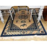 A handmade Chinese kayam rug, the all ov