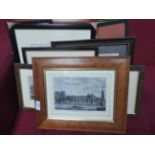 A collection of various architectural prints and framed pictures (qty)
