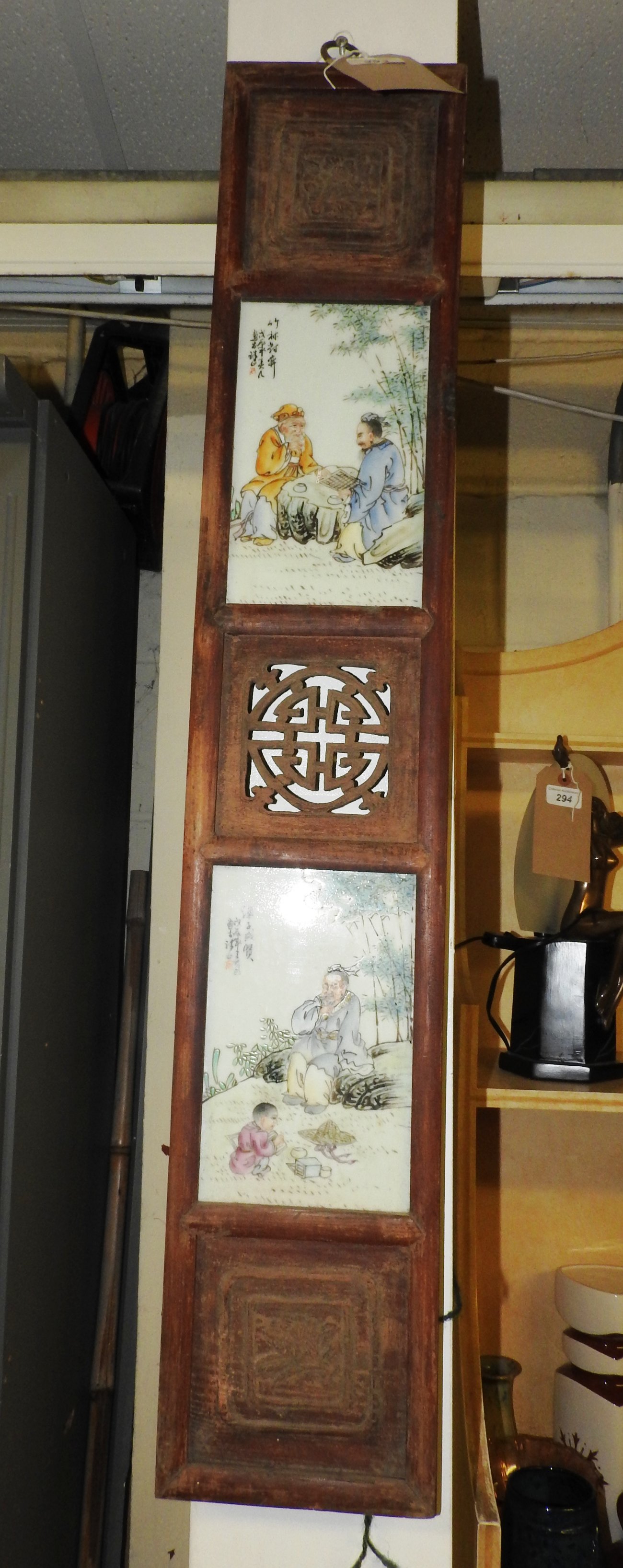 A Chinese style wall hanging plaque