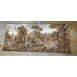 A Belgian design tapestry of a river scene with figures