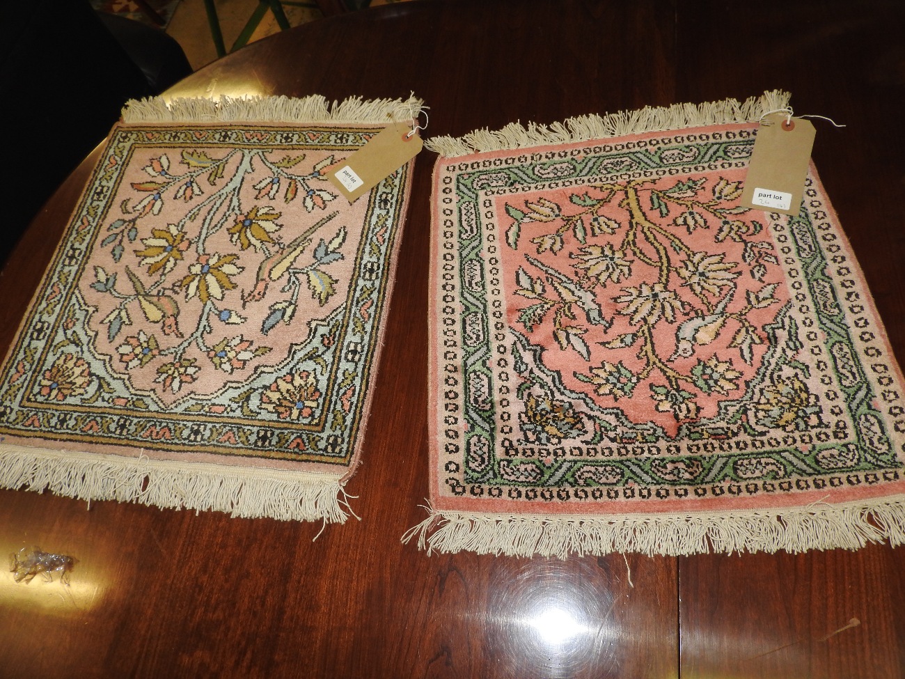 A collection of four various part silk prayer rugs - Image 2 of 2