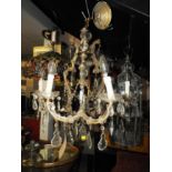 A Maria Therese eight branch Venetian style chandelier