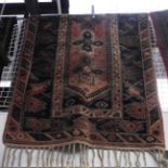 A fine antique Afghan rug,