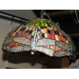 A Tiffany style glass ceiling shade