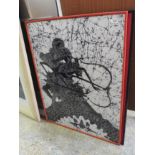 A pair of contemporary abstract prints,