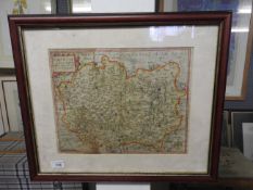 An 18th Century map of Hampshire