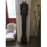 A 20th Century oak Grandmother clock,