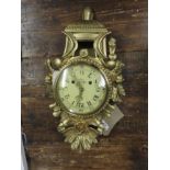 A gilt standard Stockholm cartel wall clock