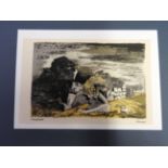 A lithograph depiciting welsh 'Scene' by John Piper,