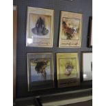 A set of four David Sheppard b1929 African animal posters , all signed.