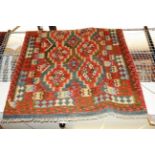 A large Anatolian kilim rug,