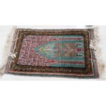 A part silk Turkish kasari wall hanging,