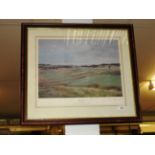 A set of three framed prints, one a joly course (3).