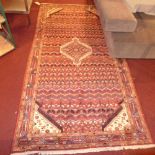 A fine North West Persian Hamadan rug, 240cm x 125cm,