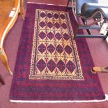 A fine north east Persian Meshad Belouch rug, 200cm,