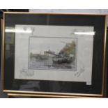 Ken Howard, a pair of framed prints of B