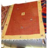 A Persian Gabbeh Shiraz rug, the all ove