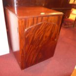 A mahogany side cabinet fitted single pa