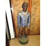 An early 20th century life sized carved