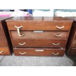 A US Naval four drawer modern design mah