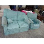 A contemporary two seater sofa, having m