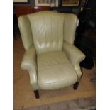 A George III design wingback armchair, t