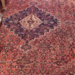 A fine south west Persian Qashgai carpet 305cm x 220cm central pole medallion with repeating animal