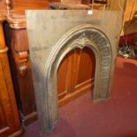 A late Victorian cast iron fire surround