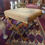 An early 20th century Continental foot stool,