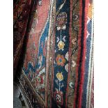 A fine north west Persian Bidjar rug 230cm x 150cm central field medallion on a terracotta field