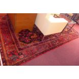 An extremely fine north west Persian Nahawand carpet 323cm x 173cm central eagle kozak medallion